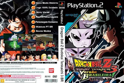 capa_beta-3_normal Dragon Ball Z Budokai Tenkaichi 3 DUBLADO (VERSÃO 3.0)