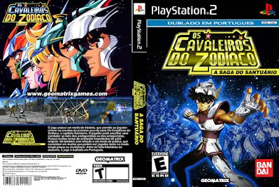 play2_cavaleiroszodiacosantuario Saint Seiya: The Sanctuary DUBLADO Os Cavaleiros do Zodíaco: Saga do Santuário (PLAYSTATION 2)