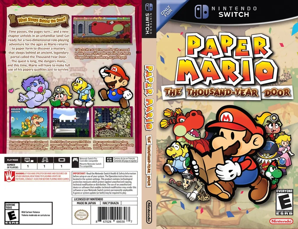 dhhw4zb-207cbc29-b134-49f2-adaa-de9d1a5de57b Paper Mario: The Thousand - Year Door - PT-BR (NINTENDO GAMECUBE)