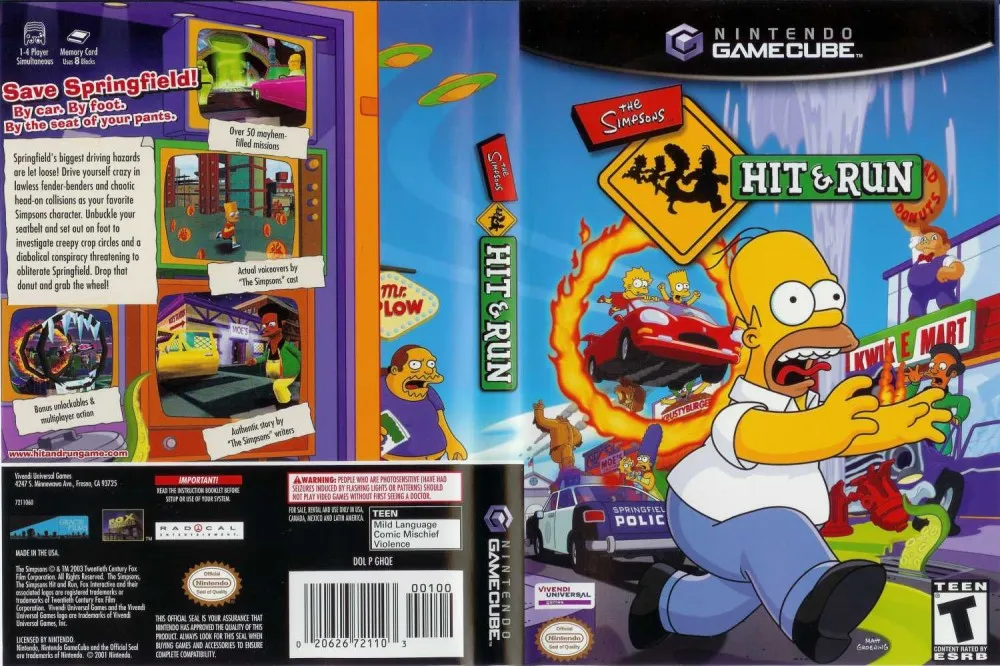 simpsonshitandrun-1000x666w The Simpsons Hit & Run - Em Português PT-BR - GameCube